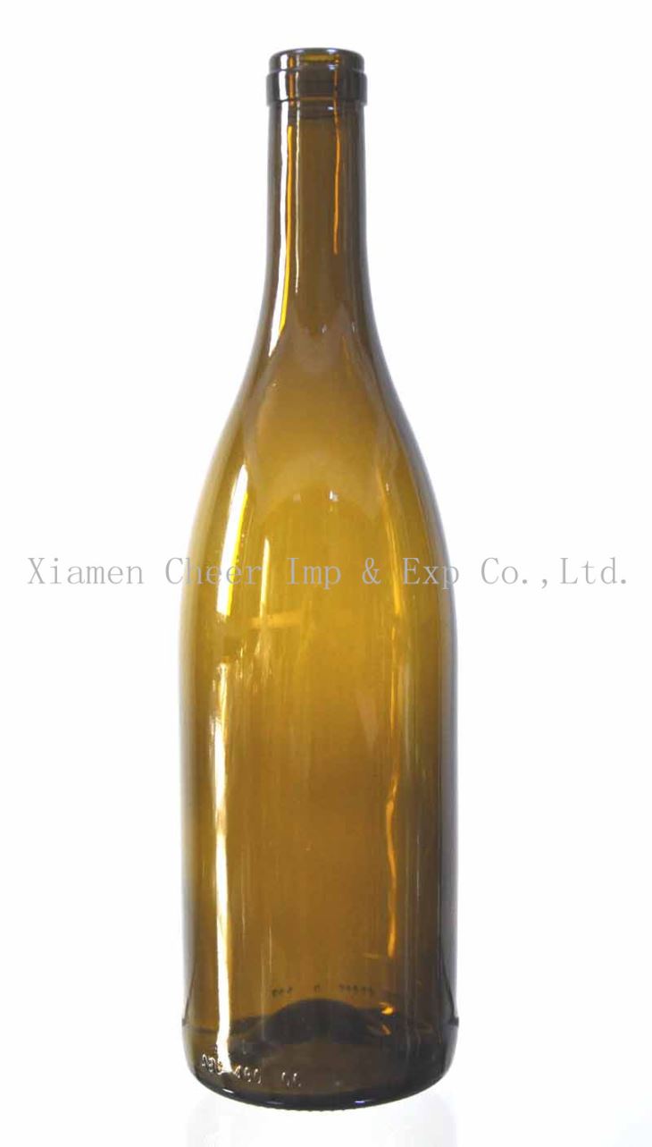 750ml antikvāru zaļās krāsas stikla Bordo pudeli (PT750 1308 AG)